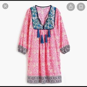 NWT Jcrew boho tassel coverup/ dress